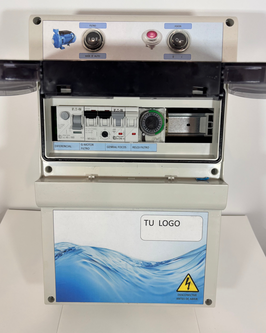 Cuadro Eléctrico ECO para Piscina 1Filtro + Foco + E.S.
